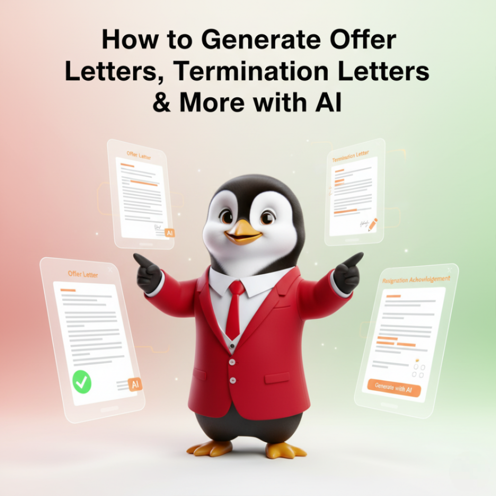 AI HR letter generation