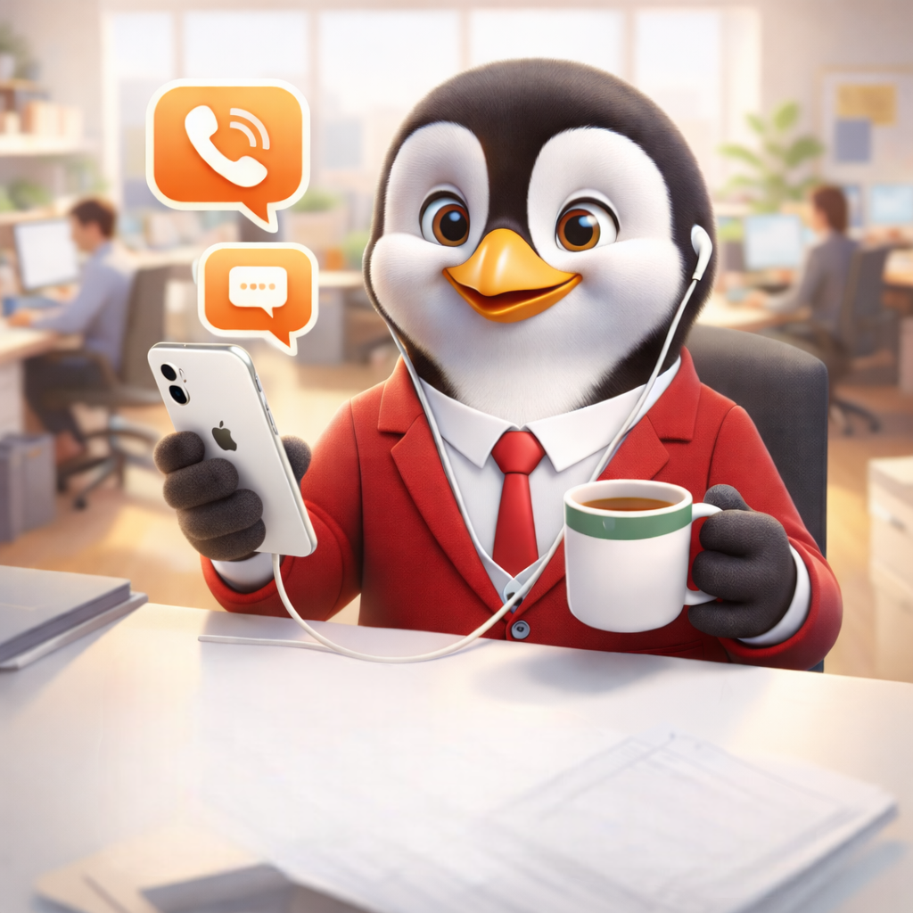 personal communication at workplace