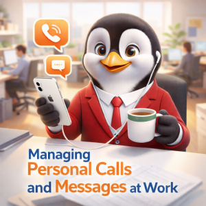 personal communication at workplace